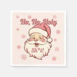 Roligt Ho Ho Retro Tomte Julfest Pappersservett