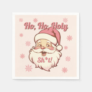 Roligt Ho Ho Retro Tomte Julfest Pappersservett