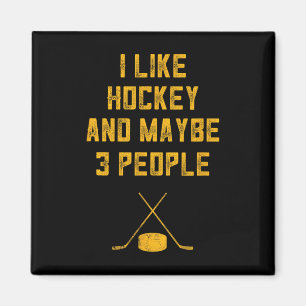 Roligt Hockey Älskare För manar gillar jag Hockey Magnet