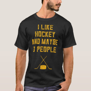 Roligt Hockey Älskare För manar gillar jag Hockey  T Shirt