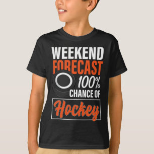 Roligt Hockey Älskare Helg prognoschance of Hocke T Shirt