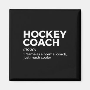 Roligt Hockey Coach Definition Magnet