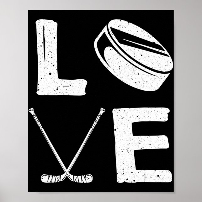 Roligt Hockey Design För barn Manar Women Ice Hock Poster (Framsidan)