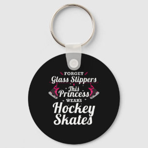 Roligt Hockey Design for Girls Women Ice Hockey Pl Nyckelring