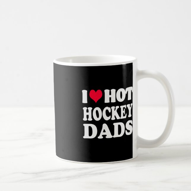 Roligt Hockey I Kärlek Hett Hockey Pappa Kaffemugg (Höger)