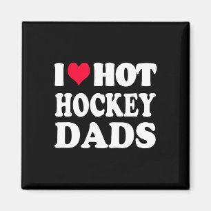 Roligt Hockey I Kärlek Hett Hockey Pappa Magnet