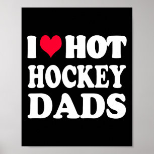 Roligt Hockey I Kärlek Hett Hockey Pappa Poster