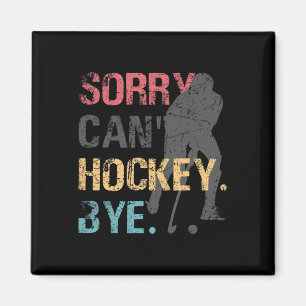 Roligt Hockey kan tyvärr inte hockey Adjö Retro Vi Magnet