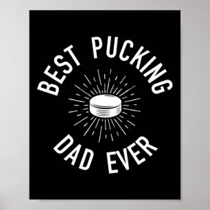 Roligt Hockey Pappa Pun-presenterar bäst knackande Poster