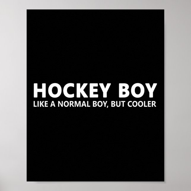 Roligt Hockey Son Ice Hockey Boy Poster (Framsidan)