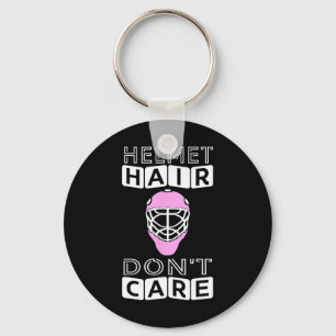 Roligt Hockey Women Rosa Helmet Goalie Mask Gift T Nyckelring