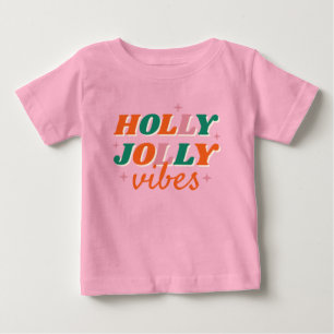 Roligt Holly Jolly Vibes juldesign T Shirt