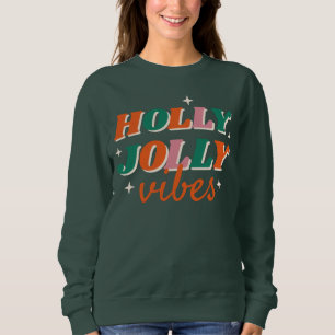 Roligt Holly Jolly Vibes juldesign T Shirt