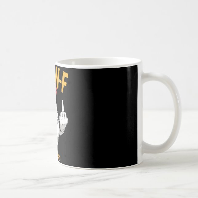 Roligt hönshumor Citat Tupp Meme _1  Kaffemugg (Höger)