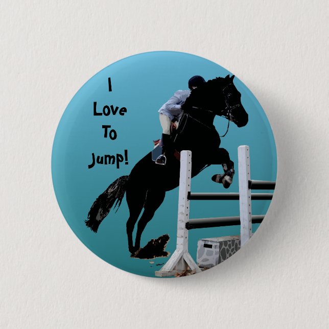 Roligt Horse Jumper Knapp (Framsida)