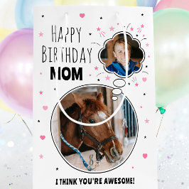 Roligt Horse Mamma Birthday Tépubble Photo White