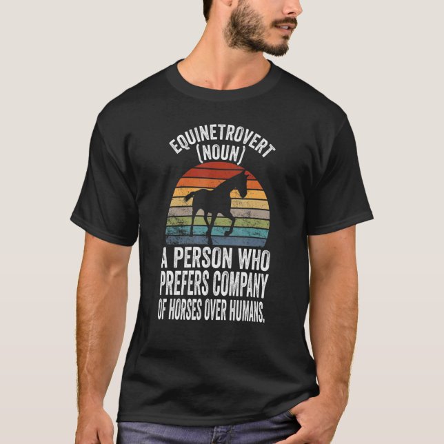 Roligt     HorseMeme Definition av häst T Shirt (Framsida)