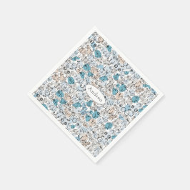 Roligt humor blå morsa pappersservett