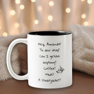 Roligt Humor-kaffe, Älskare-citat Två-Tonad Mugg