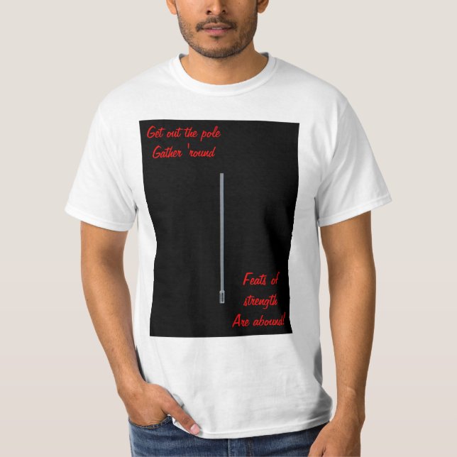 Roligt humoristiskt för lycklig Festivus pol med T-shirt (Framsida)