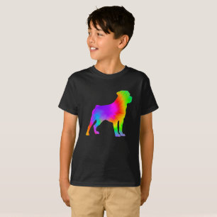Roligt Hund älskare Owner Tie Dye Rottweiler T Shirt