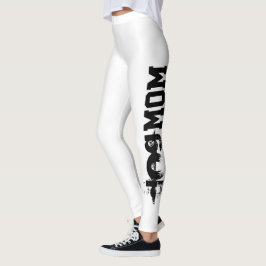 roligt HUND MAMMA typografi | Leggings