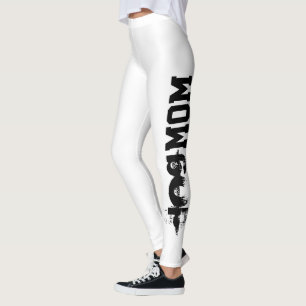 roligt HUND MAMMA typografi Leggings