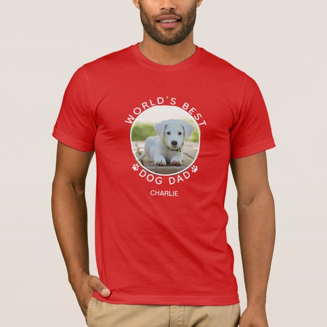 Roligt Hund Photo Namn White Tass avtryck Personli T Shirt (Framsida)