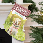 Roligt Hund Red PPhoto Namn Personlig Liten Julstrumpa<br><div class="desc">Din hund kommer att kärlek den här roligtens personlig för julstrumpning bara för honom. Djurhållningen hos dina husdjur anpassar namn med ett vitt hund som täcker ord "Santa treats". Det finns gott om plats för hund. . . - En julklapp som kommer att skattas i åratal för komen.</div>