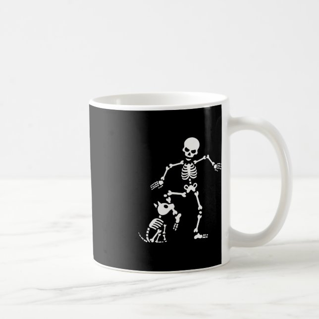 Roligt Hund som ben Costume Halloween Kaffemugg (Höger)