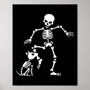 Roligt Hund som ben Costume Halloween Poster