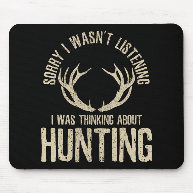 Roligt Hunter Quote Sayed Hjort Venison Elk Hunter Musmatta (Framsidan)