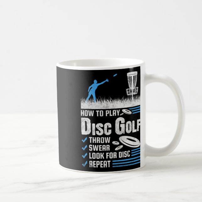 Roligt Hur man spelar Disc Golf  Kaffemugg (Höger)