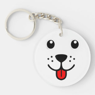 Roligt Husdjur Hund Valp Glad Emoticon Ansikte