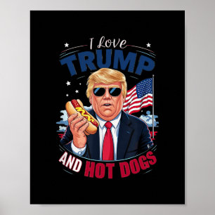Roligt Hysteriskt Konservativ Jag älskar Trump Och Poster