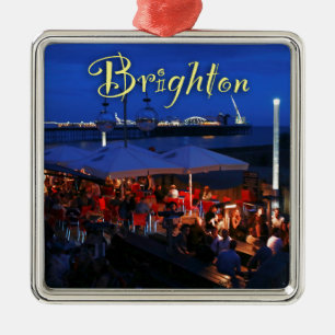 Roligt i Brighton! Julgransprydnad Metall