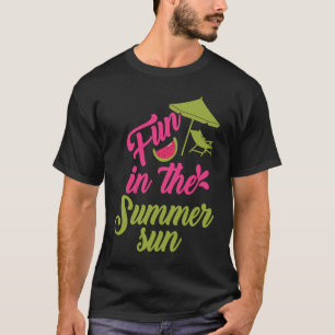 Roligt i den tropiska sommarstranden i Sol T Shirt