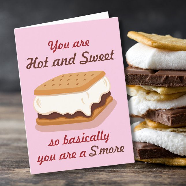 Roligt I grund och botten är du en S'mores Alla hj Helgkort (Skapare uppladdad)