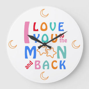 Roligt I kärlek dig till Måne och bak Stor Klocka