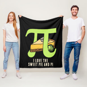 Roligt I KÄRLEK PAJ OCH PI-dagen Fleecefilt
