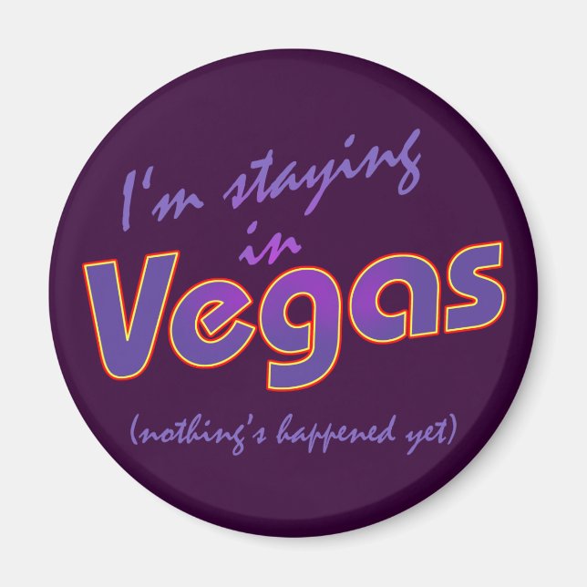 Roligt i Las Vegas Magnet (Framsidan)