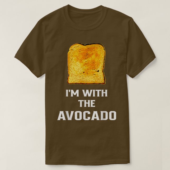 Roligt I med Avocado Toast Halloween Costume T Shirt (Design framsida)