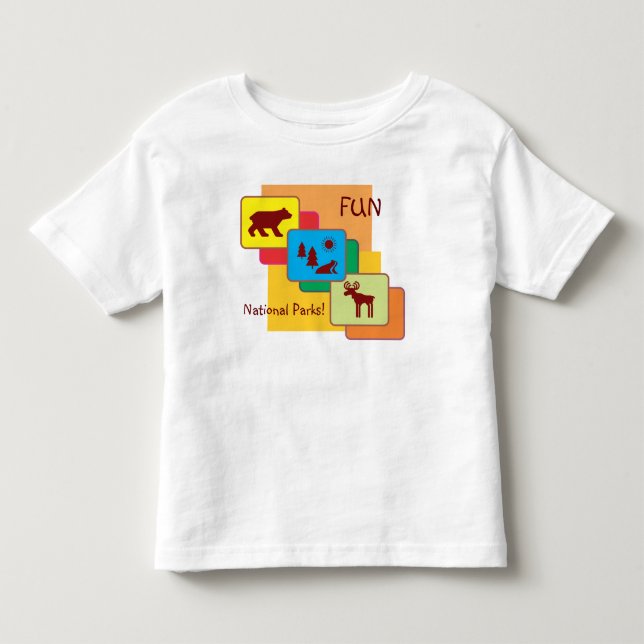 Roligt i nationalparker! tee (Framsida)