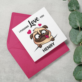 Roligt I Puggning av Kärlek Du Valentineser Helgda Julkort