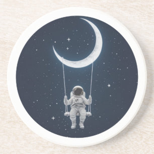 Roligt i rymden - Astronaut Swinging på Måne Underlägg