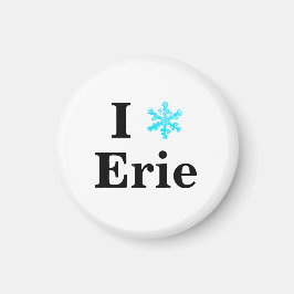 Roligt I Snowflake Erie Magnet