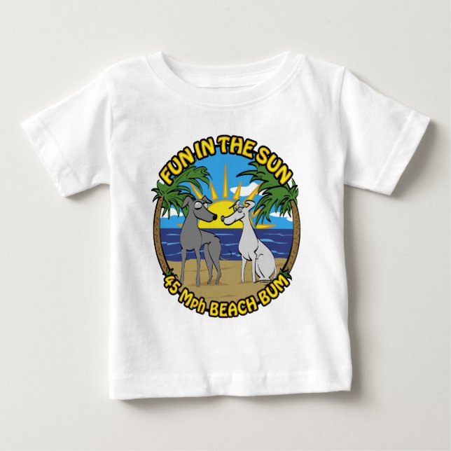 ROLIGT I SOL 45 Mph BEACH BUM Tee Shirt (Framsida)