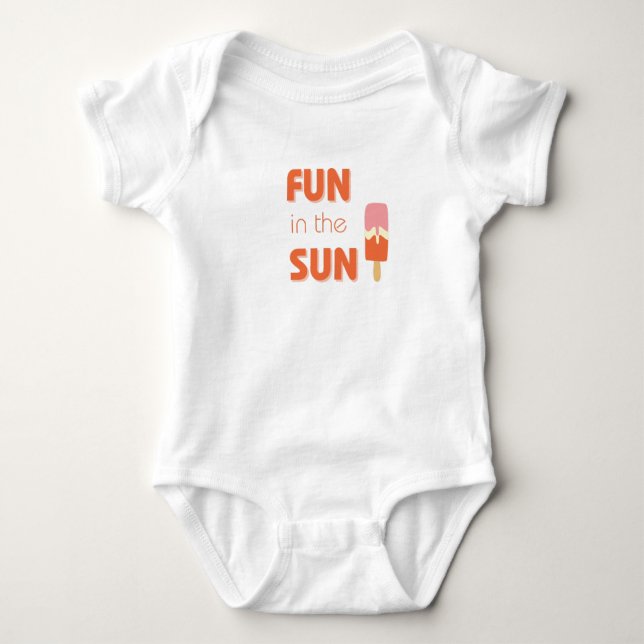 roligt i sol-Baby-kostymer och One-Biet T Shirt (Framsida)