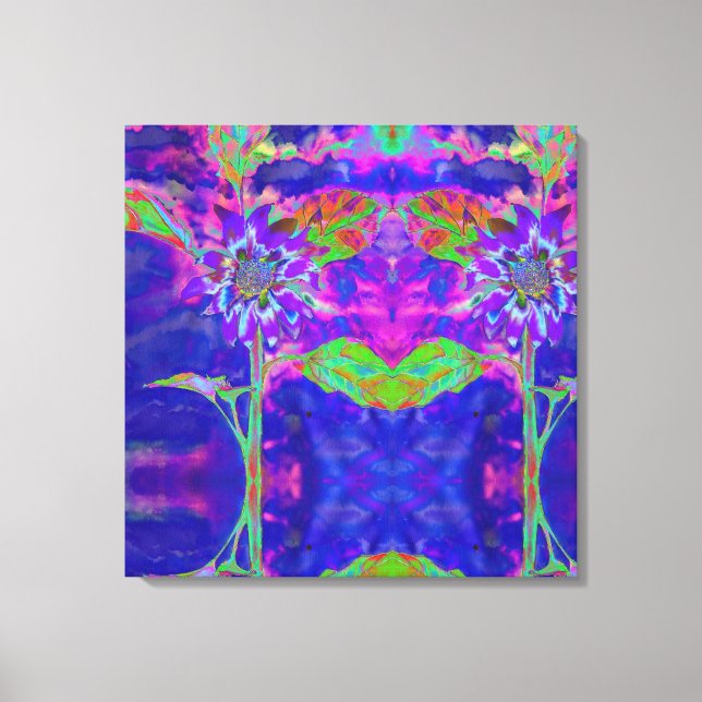 Roligt i Sol - blått Canvastryck (Framsida)