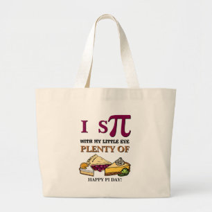 Roligt I SPY PLENTY OF PAJ Lycklig Pi Day Jumbo Tygkasse